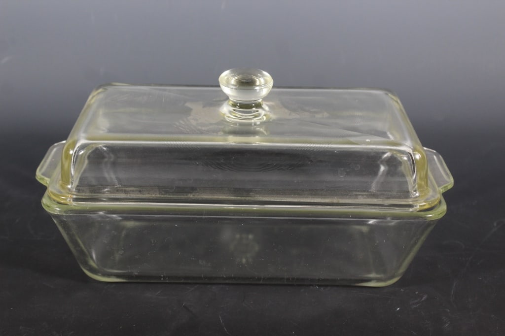 Pyrex Westinghouse Glass Refrigerator Dish: Good overall as pictured