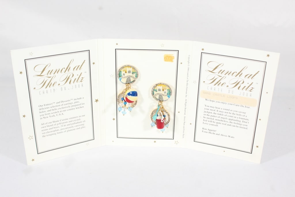 Lunch at the Ritz Earrings - Sand Castle Loops (1 of 4)