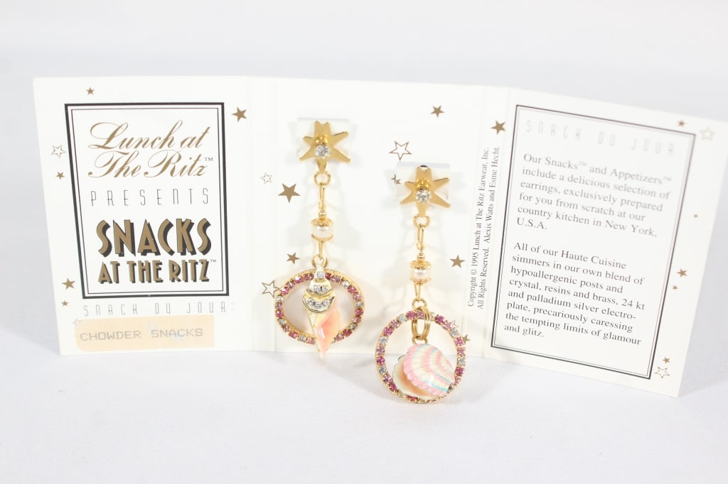 Lunch at the Ritz Earrings - Chowder Snacks (1 of 3)