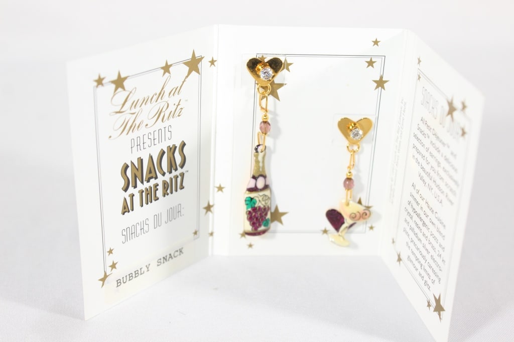 Lunch at the Ritz Earrings - Bubbly Snack (1 of 3)