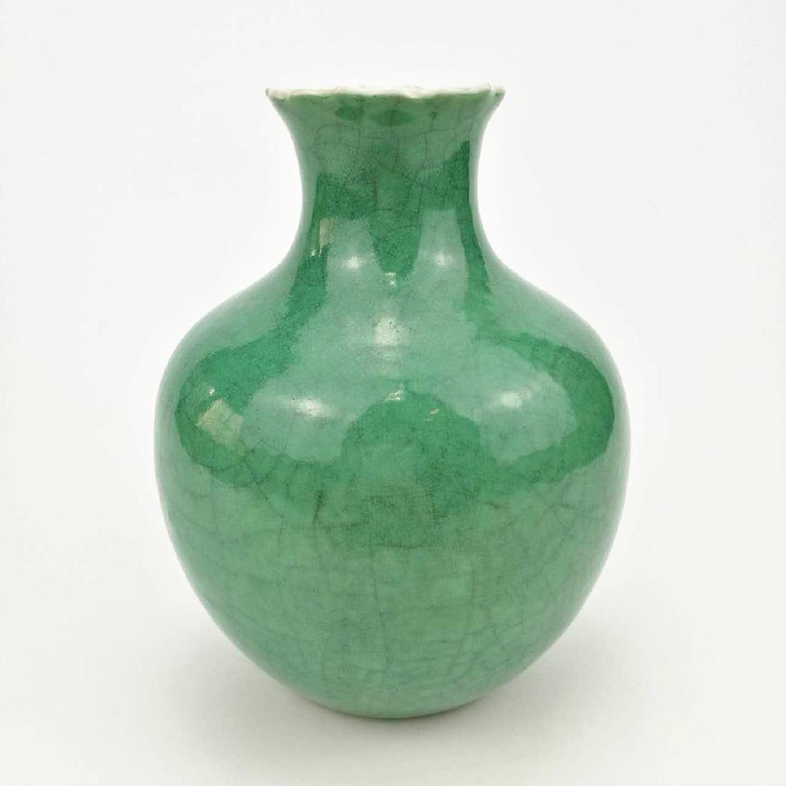 19th Century Chinese Green Glazed Vase (1 of 4)