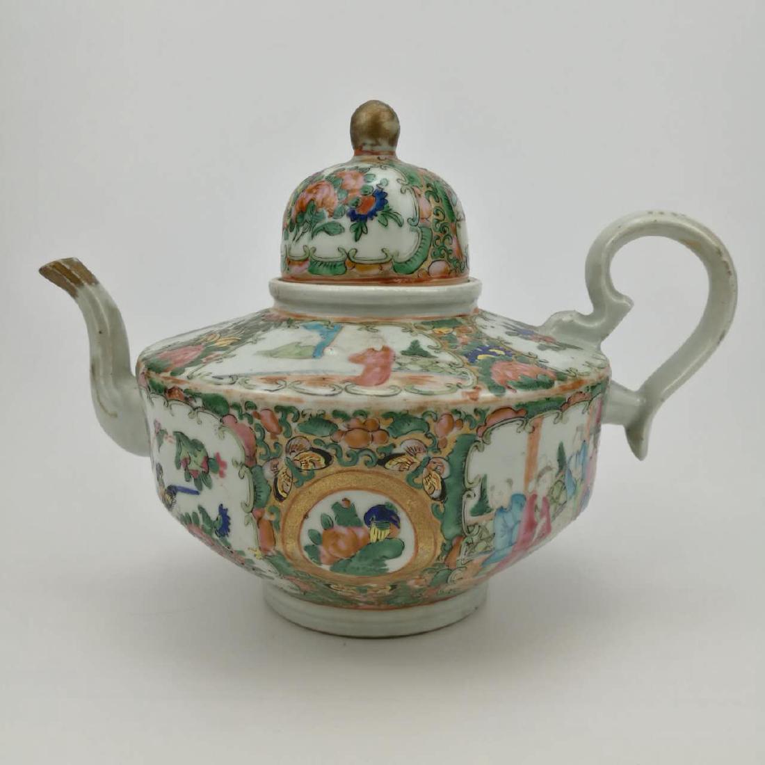 19th Century Chinese Famille Rose TeaPot (1 of 6)