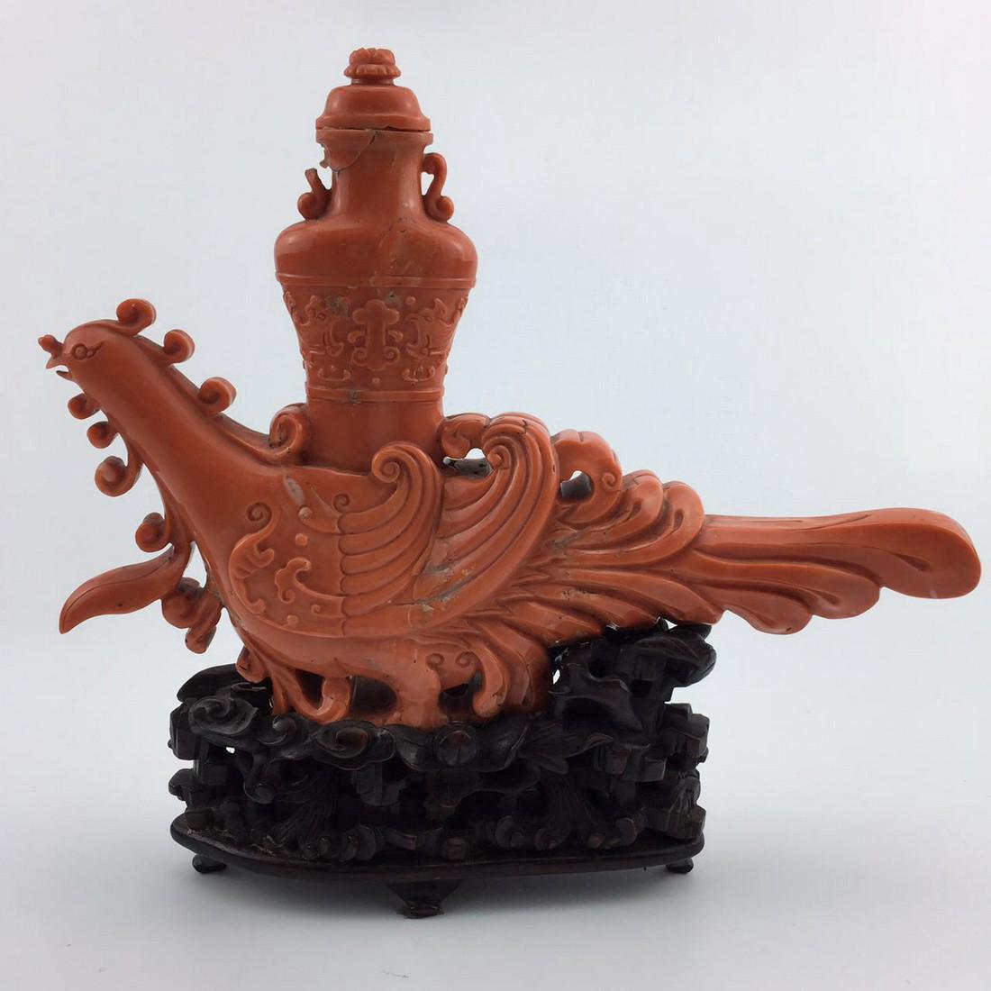 18th Century Chinese Figural Coral Carving (1 of 9)