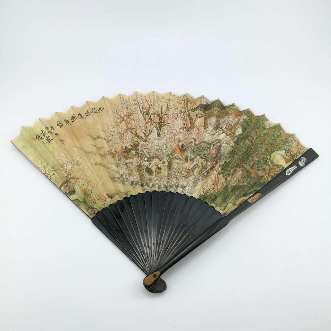 Antique Chinese Bamboo Fan (1 of 6)