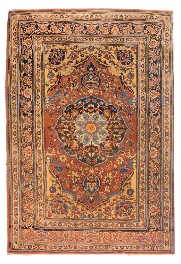 Antique Tabriz Hajijalili, 4'7'' X 6'8'': Extremely fine Persian antique tabriz Hajijalili. 4'7'' x 6'8''For any additional information you may email us 24/7 at: info@finerugsny.com