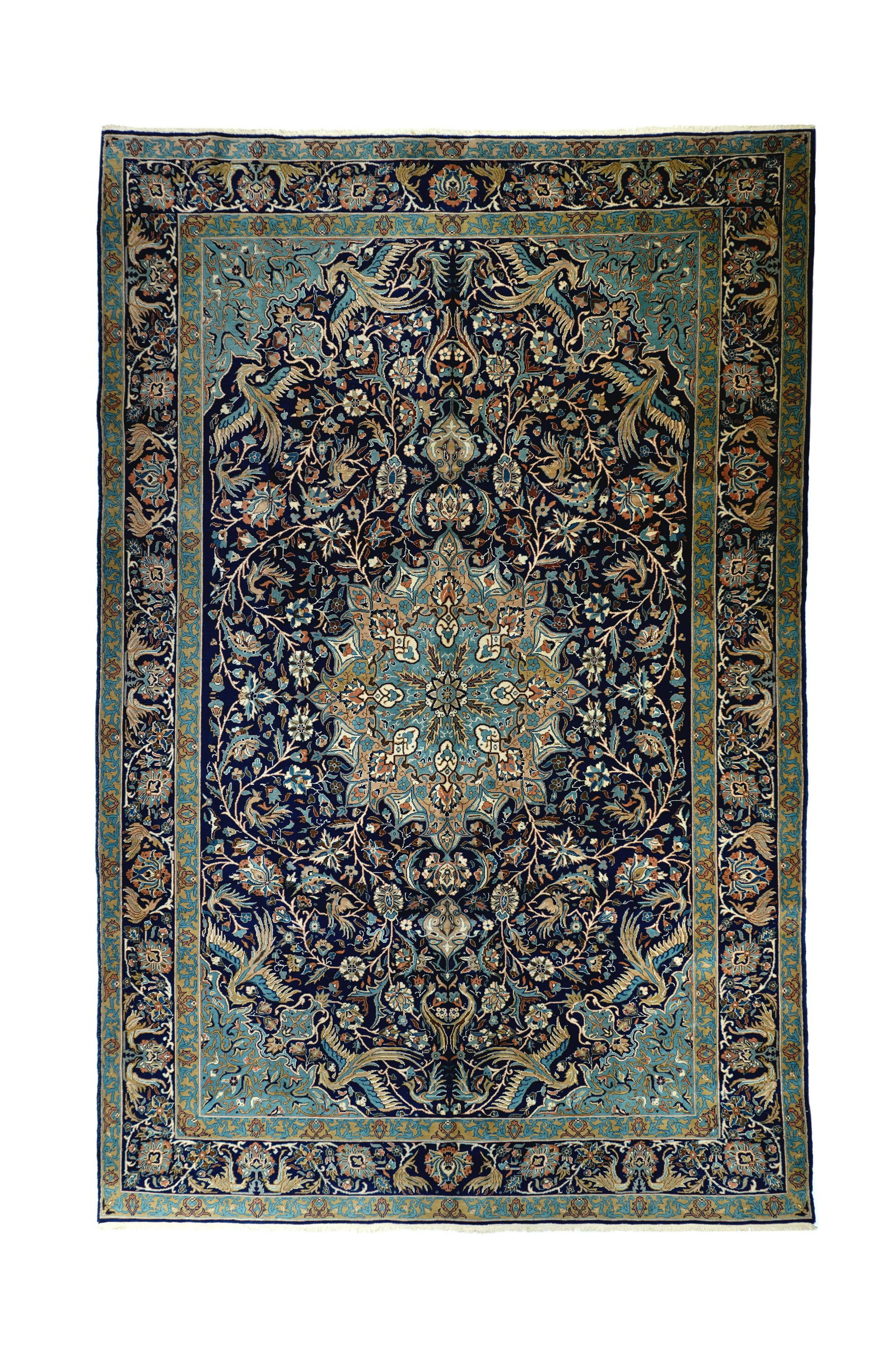Persian Tabriz Rug, 8'2" X 12'8": Fine Antique Persian Tabriz Rug, 8'2" X 12'8", 1920. For Any Additional Information You May Email Us 24/7 At: Info@Finerugsny.Com Phone: 301-229-4472