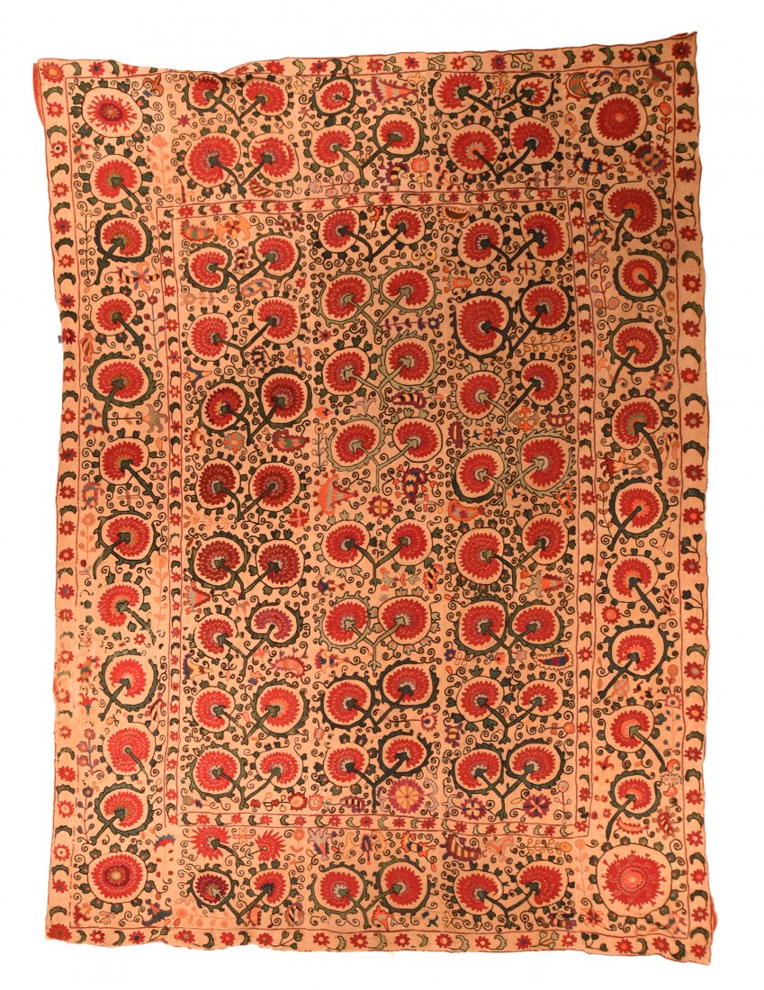 Antique Suzani Bokhara, 6'8" x 9'4" (1 of 12)