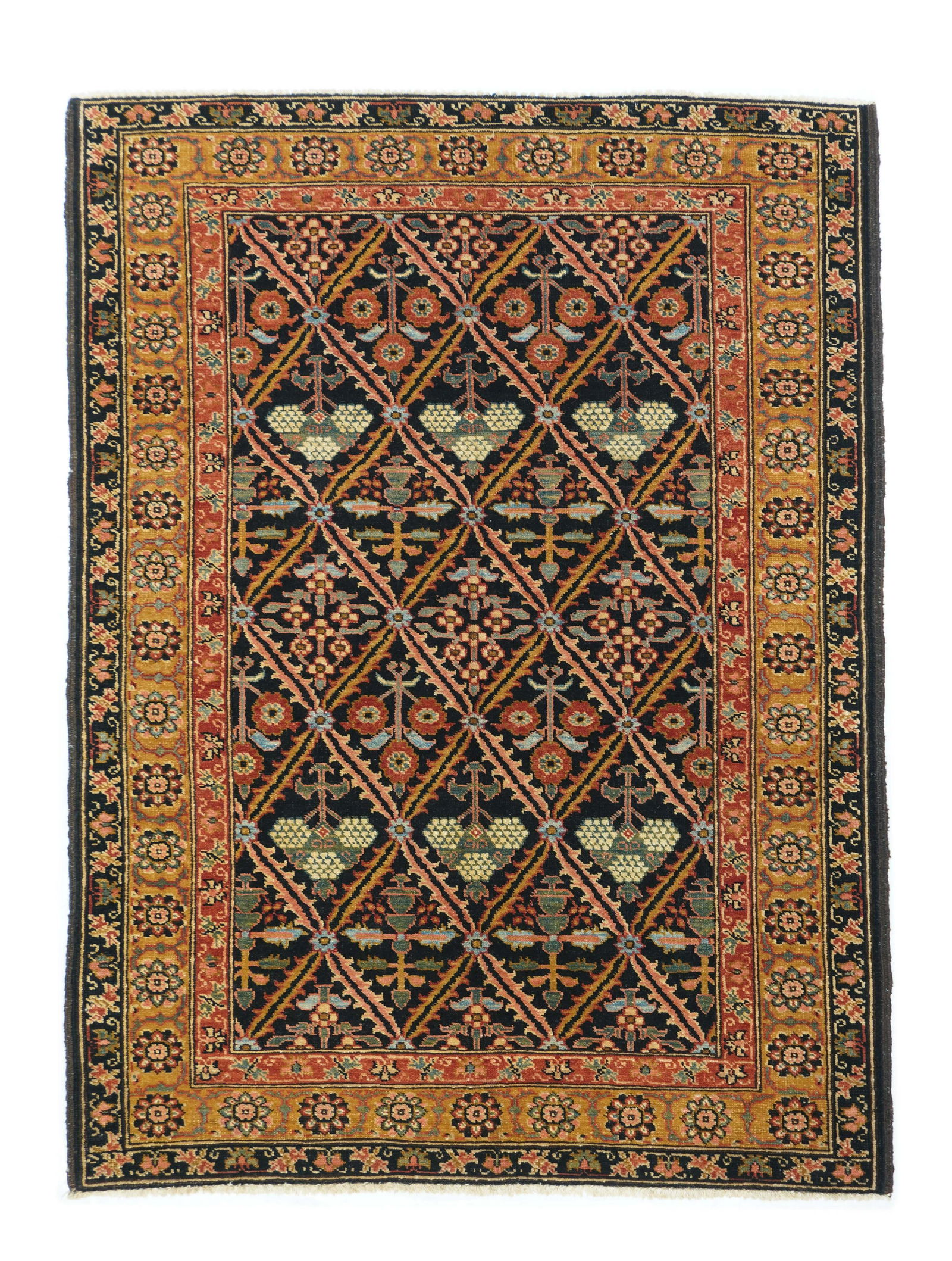 Bakhshaish Rug, 4'1'' x 5'10'': Persian Bakhshaish Rug.