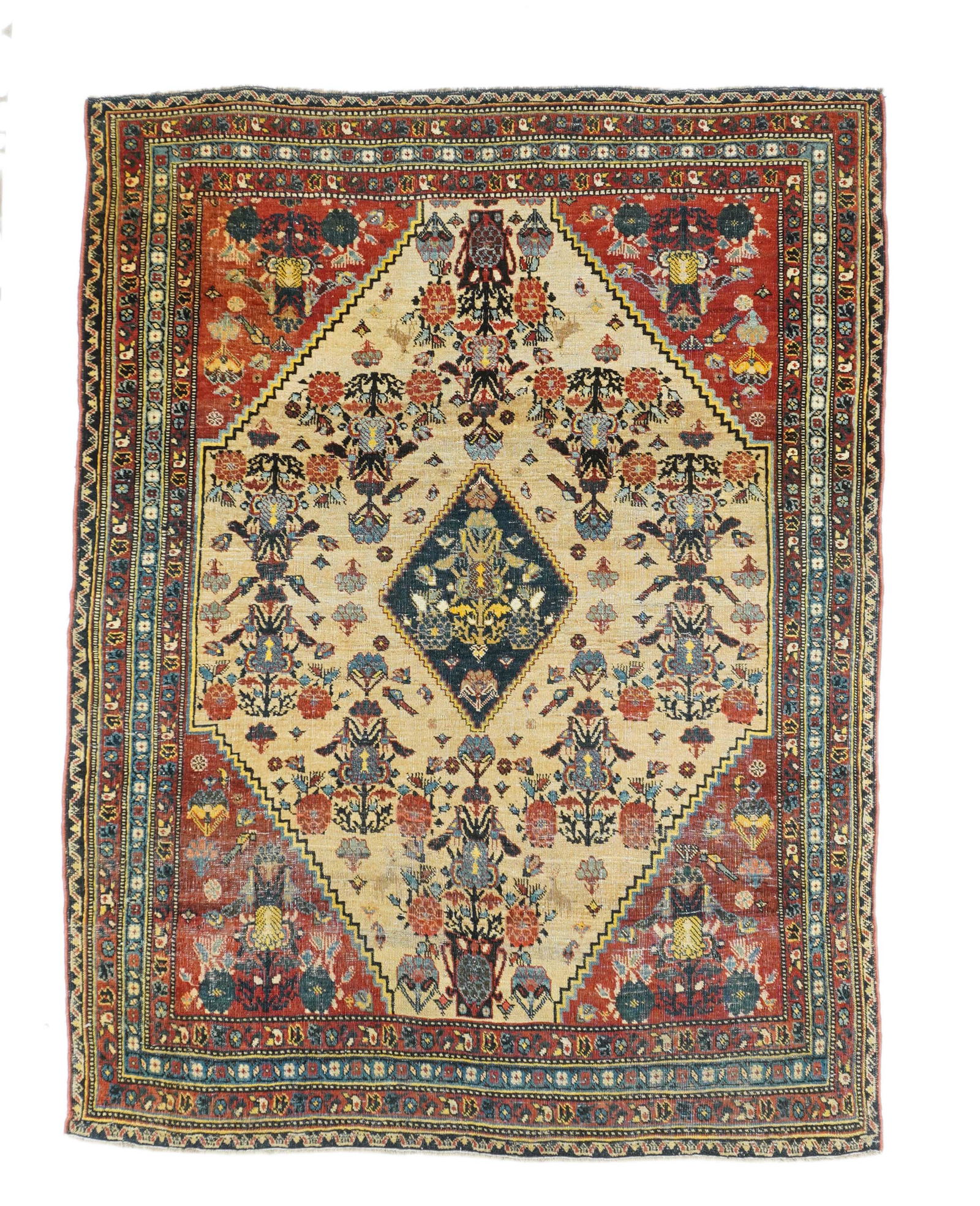 Antique Afshar Rug, 3'11" x 5'1" (1 of 5)