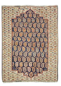 Antique Kurdish Bidjar Rug, 3'6" x 4'5"