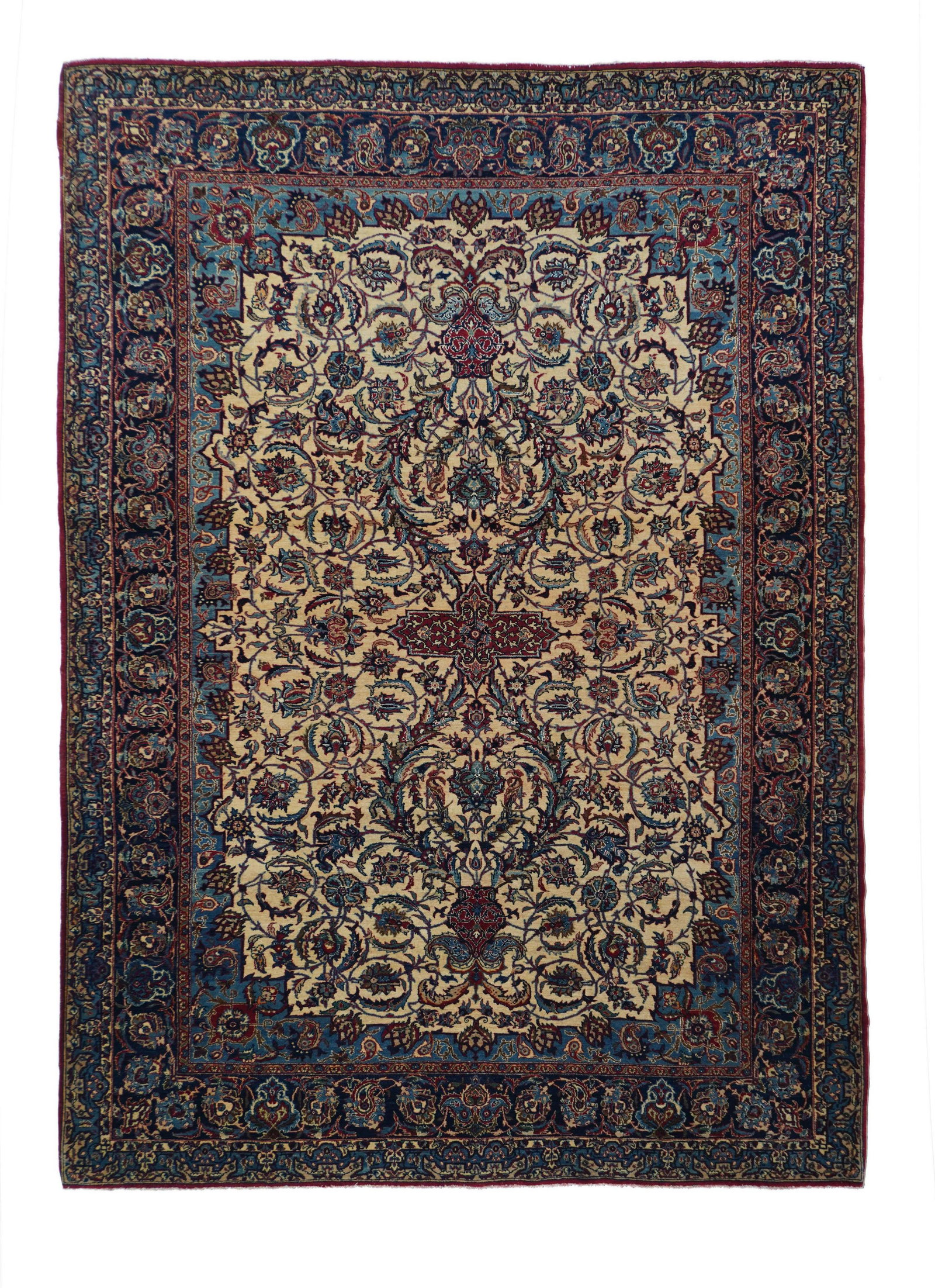 Antique Isfahan Rug, 4'10 X 6'8" (1 of 5)