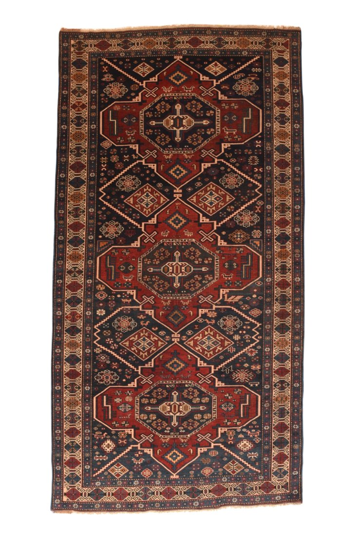 Antique Shirvan Rug, 4'4" x 8'5" (1 of 7)