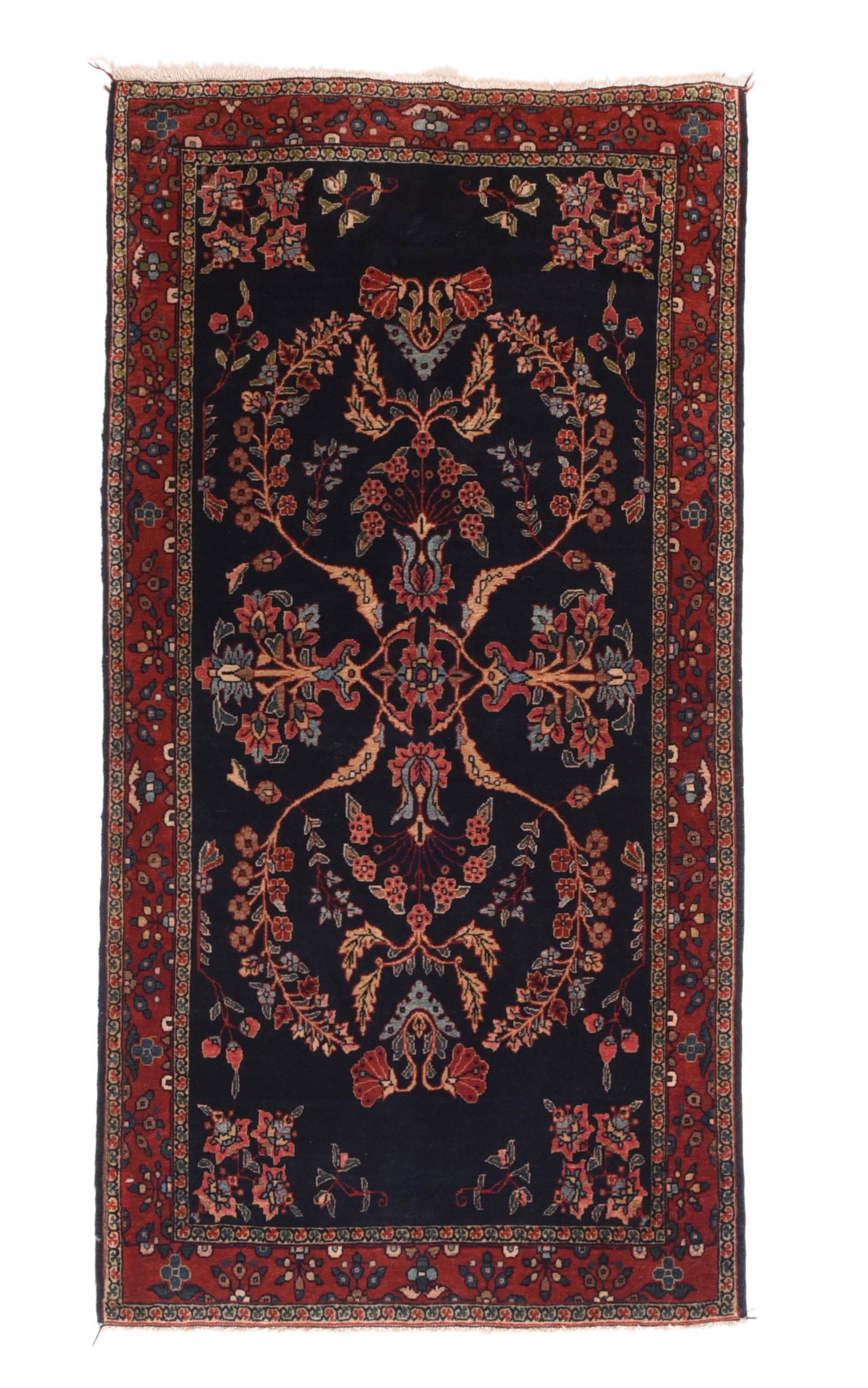 Antique Mohajeran Sarouk Rug, 2'5" x 4'9" (1 of 7)