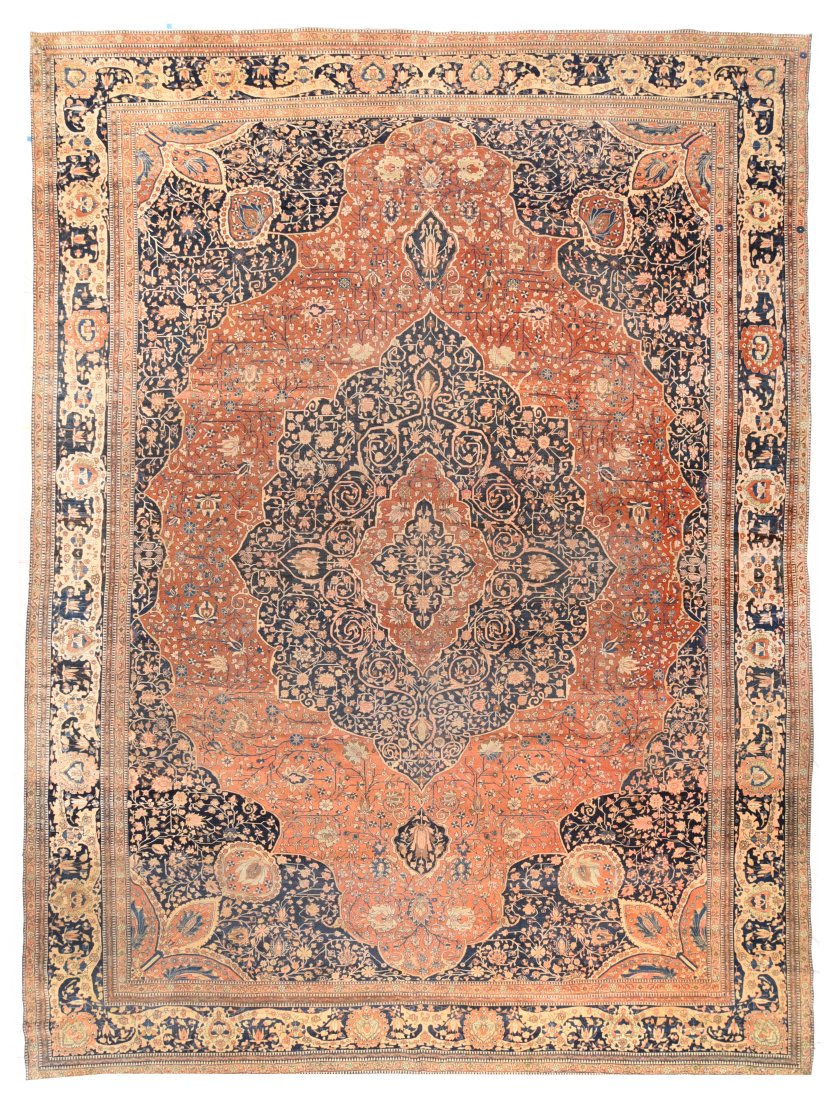 Antique Kashan Rug, 11'6" X 16'0" (1 of 3)