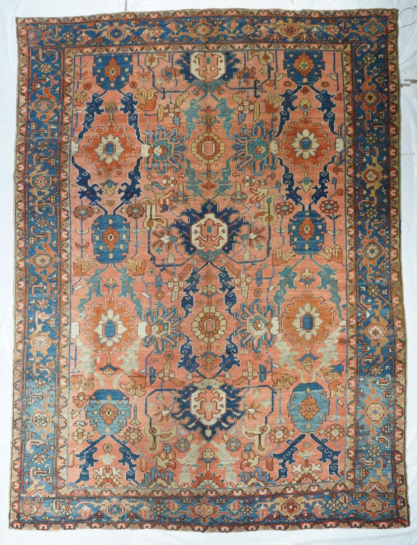 Antique Heriz Bakhshaish Rug, 9'1" X 12'3" (1 of 1)