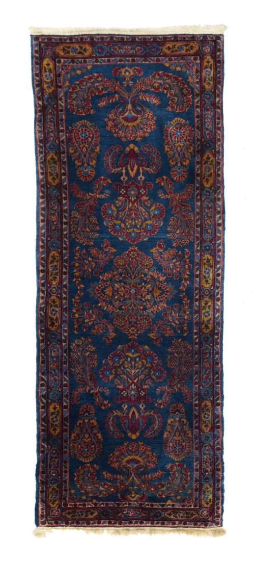 Antique Mohajeran Sarouk Rug, 2'5" x 6'7" (1 of 8)