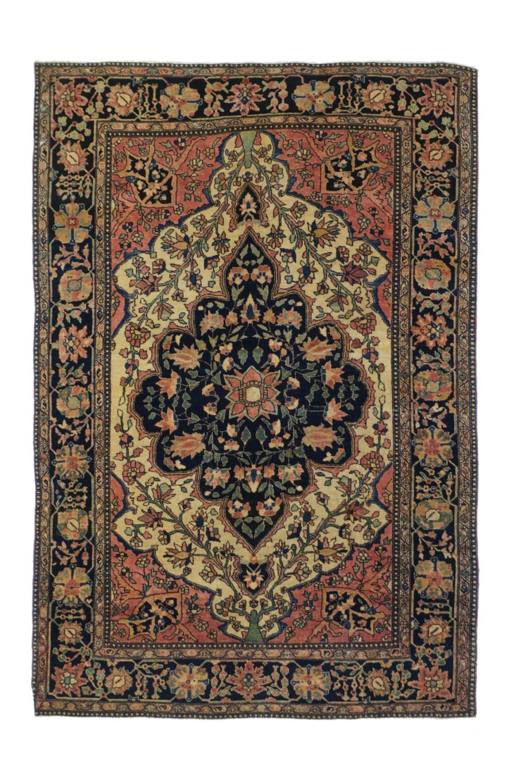 Antique Farahan Sarouk Rug, 3'3" x 4'11" (1 of 5)