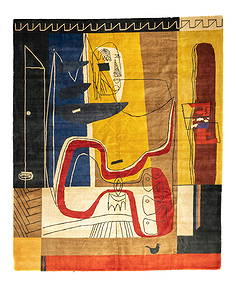 French Art Deco Rug, 9'10" x 11'10" (1 of 6)