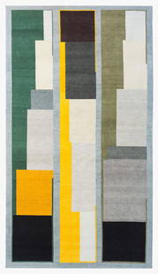 Modern Tapestry Design by David Tremlett: David Tremlett "No title" tapis noué à la main - n° 1/3 - cm. 200 x 360