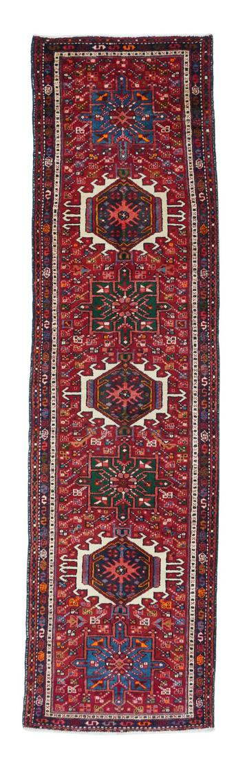 Vintage Karajeh Long Rug, 2'8" x 9'6'' (0.61 x 2.90 m) (1 of 5)