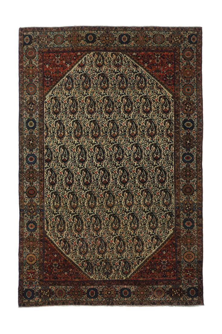 Antique Farahan Sarouk Rug, 4'3'' x 6'5'' (1.30 x 1.96 m) (1 of 4)