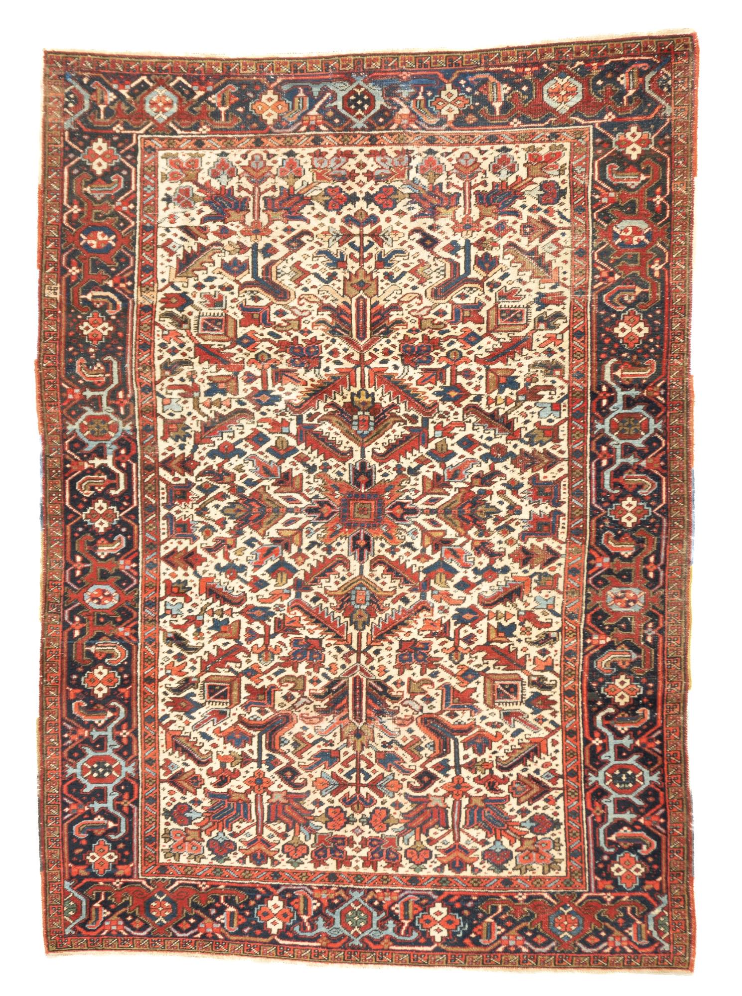 Antique Heriz Rug, 7'2" x 10'0" ( 2.18 x 3.05 M ) (1 of 5)