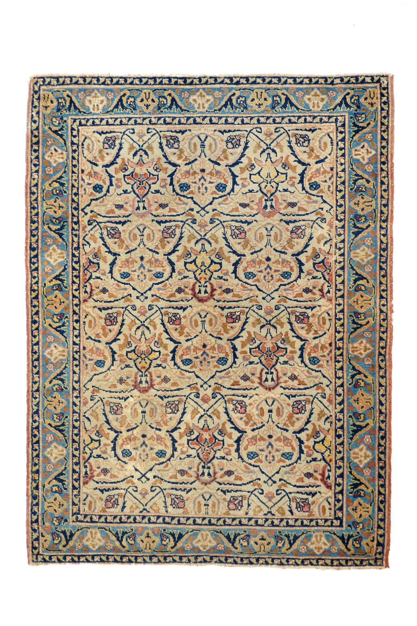 Antique Afshar Rug, 3'5'' x 4'6'' ( 1.04 x 1.37 M) (1 of 5)