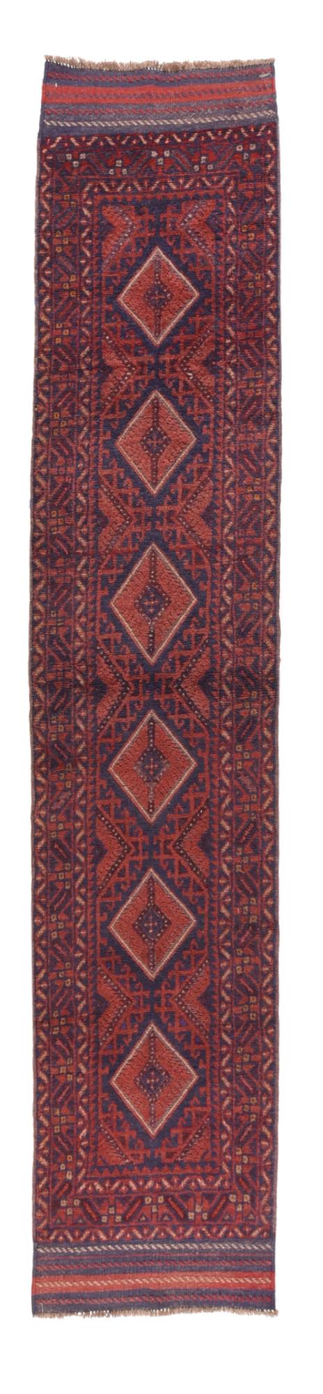 Vintage Afghan Rug, 2'3" x 10'11 ( 0.69 x 3.33 M) (1 of 3)