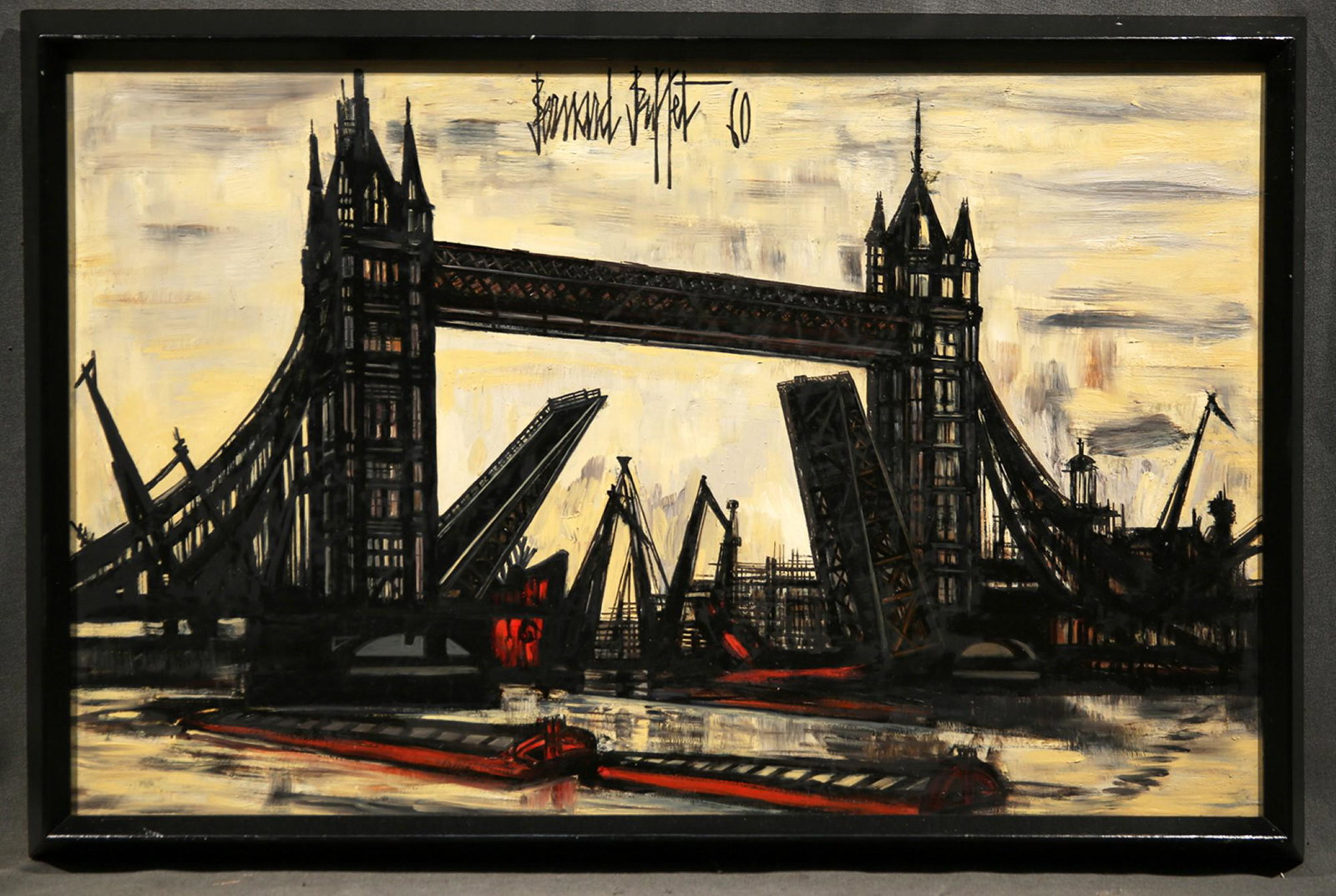 Attributed Bernard Buffet, Oil on Canvas (1 of 10)