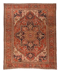 Antique Heriz/ serapi 9'9'' x 12'6'' (2.97 x 3.81 M)