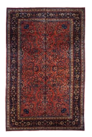 Antique Kashan 9'0'' x 14'1'' (2.74 x 4.29 M)
