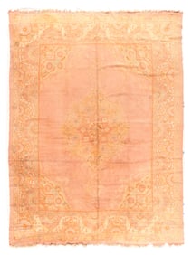 Antique Turkish Oushak 11'4" x 15'1" (3.45 x 4.60 M)