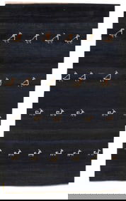 Gabbeh Rug 4'11" x 8'1" (1.50 x 2.46 M)