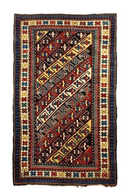 Kazak Rug 3'11" x 6'9" (1.19 x 2.06 M)