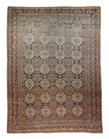 Antique Mohtasham Kashan 7'6" x 10'3" (2.29 x 3.12 M)
