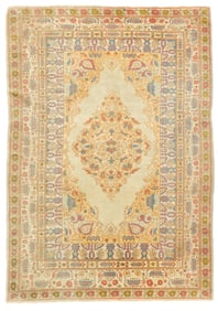 Antique Haji Jalili Tabriz 4'7" x 6'5" (1.40 x 1.96 M)
