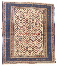 Antique Kuba 3'5" x 4'0" (1.04 x 1.22 M)