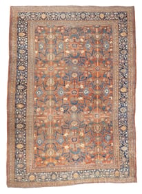 Antique Farahan Farouk 8'10" x 12'3" (2.69 x 3.73 M)