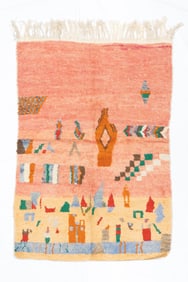 Vintage Moroccan 4'1" x 5'10" (1.24 x 1.78 M)