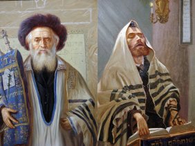 Konstantine Szewczenko Pair Oil on Panel