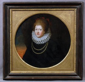 British School 17th Century Oil on Canvas