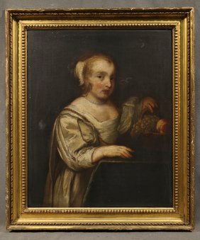 Portrait Ruben's Daughter Oil on Canvas