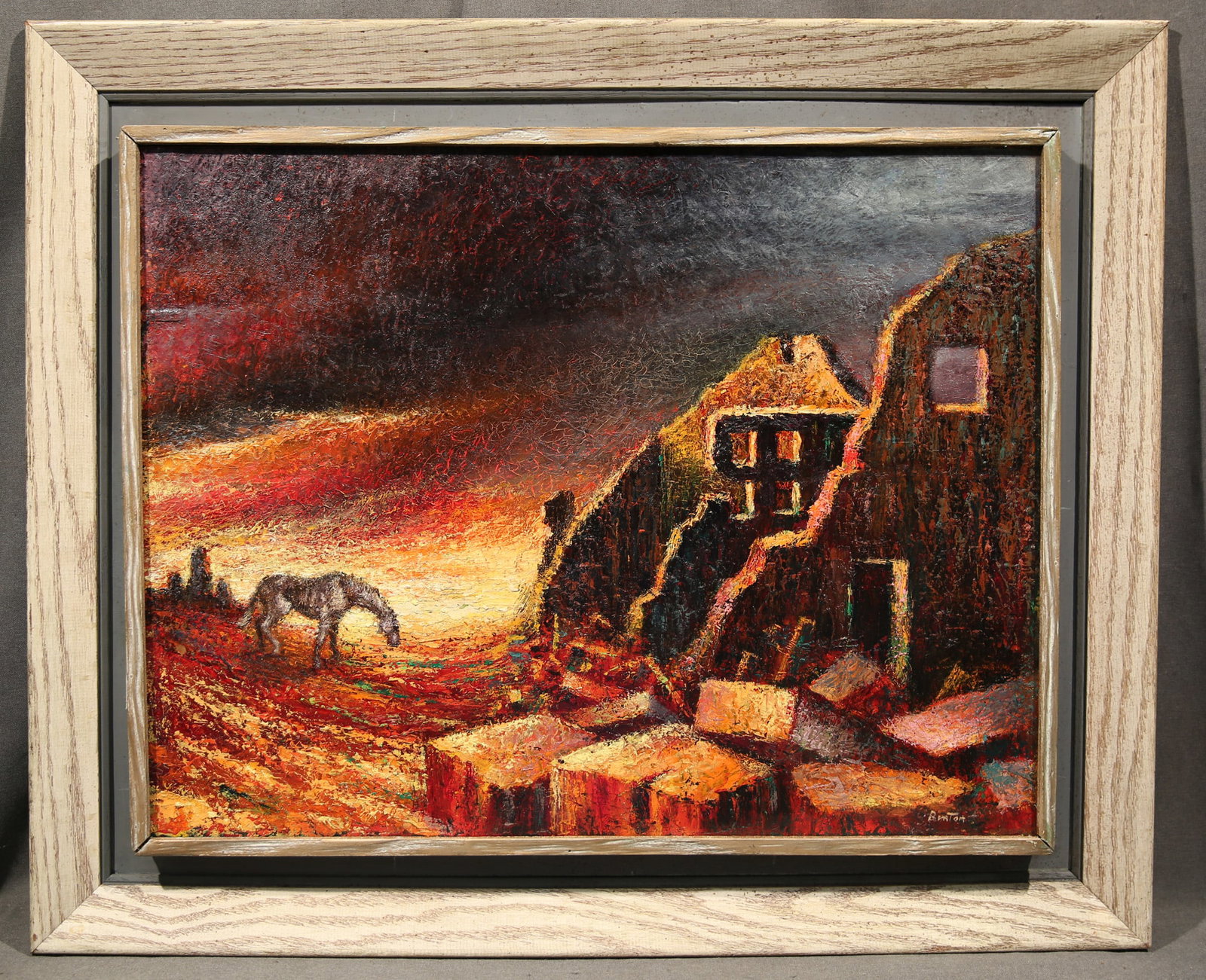 Thomas Hart Benton Oil on Canvas (1 of 10)