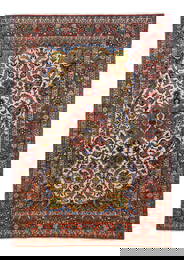 Extremely Persian Isfahan Rug 4'10'' x 7'2'' (1.47 x 2.18 M)