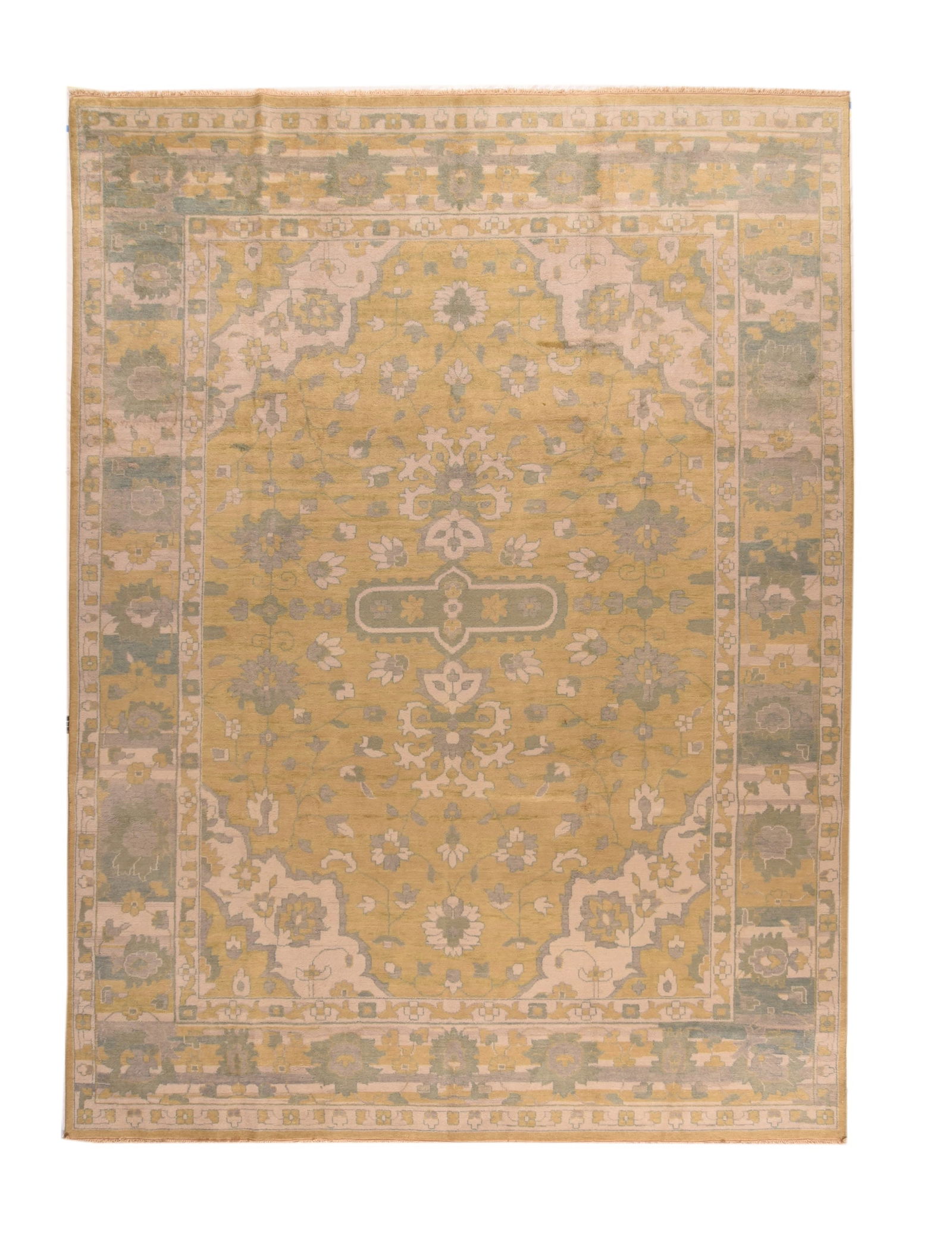Turkish Oushak Rug 9' x 12' (2.74 x 3.66 M) (1 of 3)
