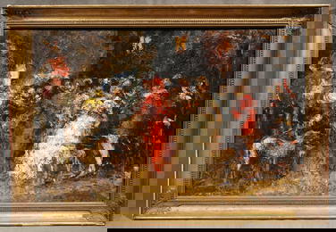 Adolphe Monticelli Oil on Wood Panel