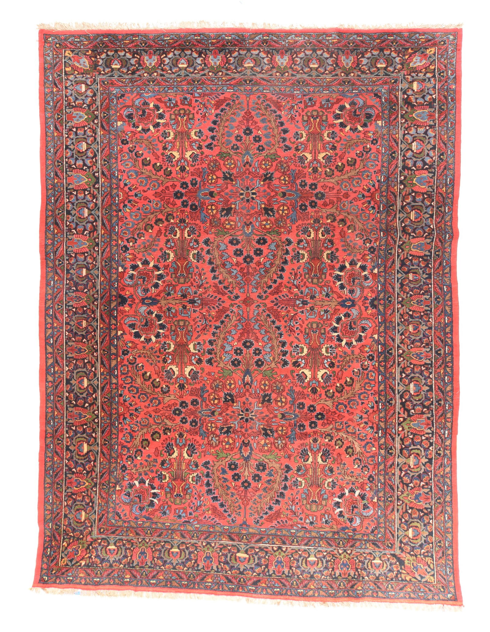 Antique Persan Lilihan Rug 9' x 12'2" (2.74 x 3.71M) (1 of 3)