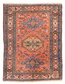 Antique Persian Heriz Rug 4'7'' x 6'0'' (1.40 x 1.83 M)