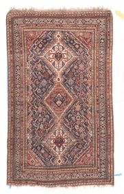Antique Persian Qashqai Rug 5'0'' x 8'2'' (1.52 x 2.49 M)