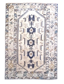 Antique Turkish Tribal Rug 4'8" x 6'11" (1.42 x 2.11 M)